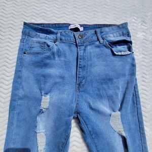 Vince Blue Co Distressed Jeans Size 13 Junior
